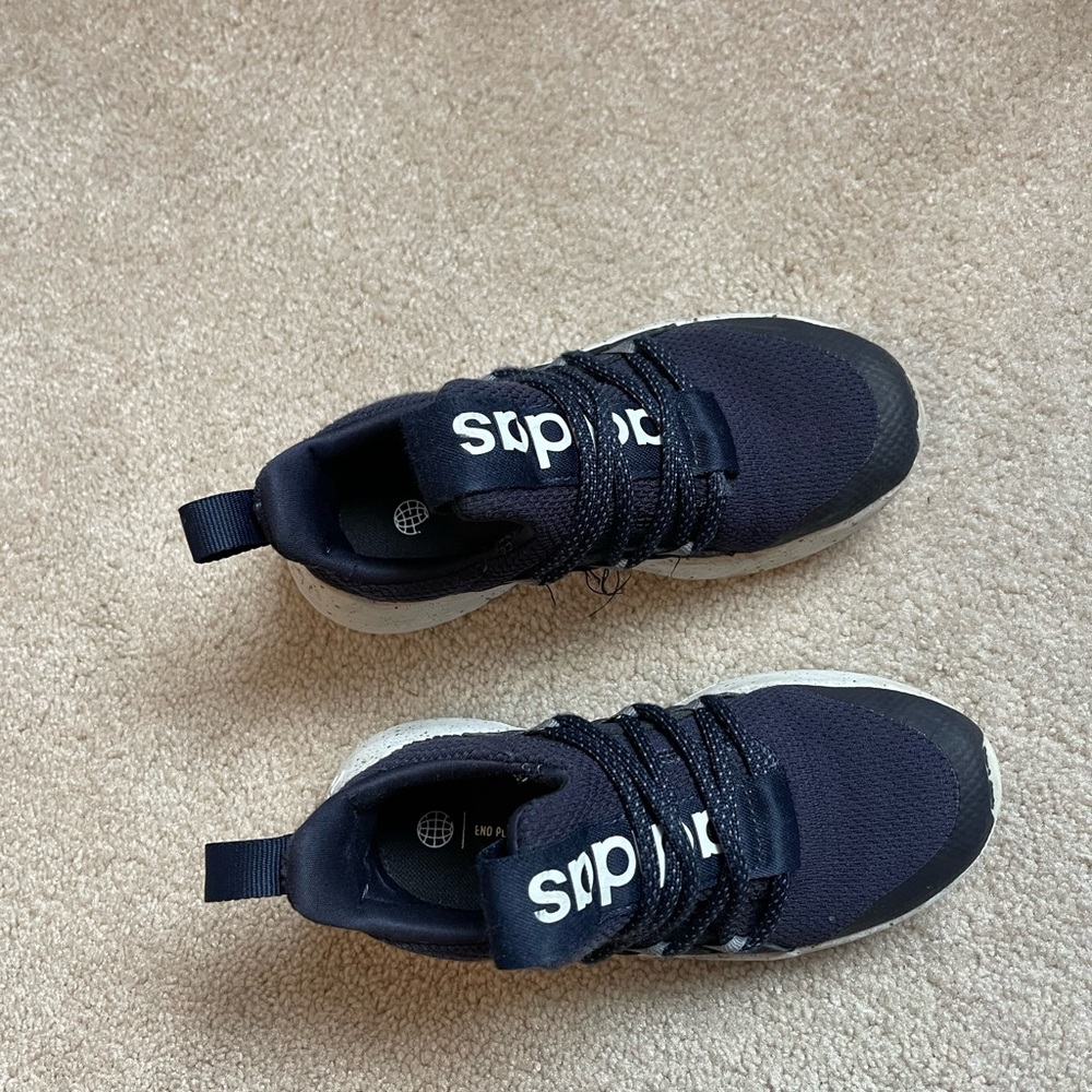 Navy blue slip on adidas size 12 kids